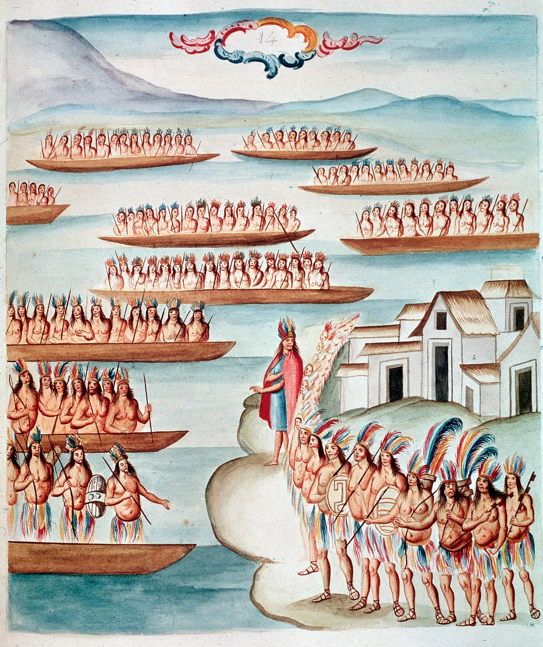 Lagünle çevrili Tlatelolco