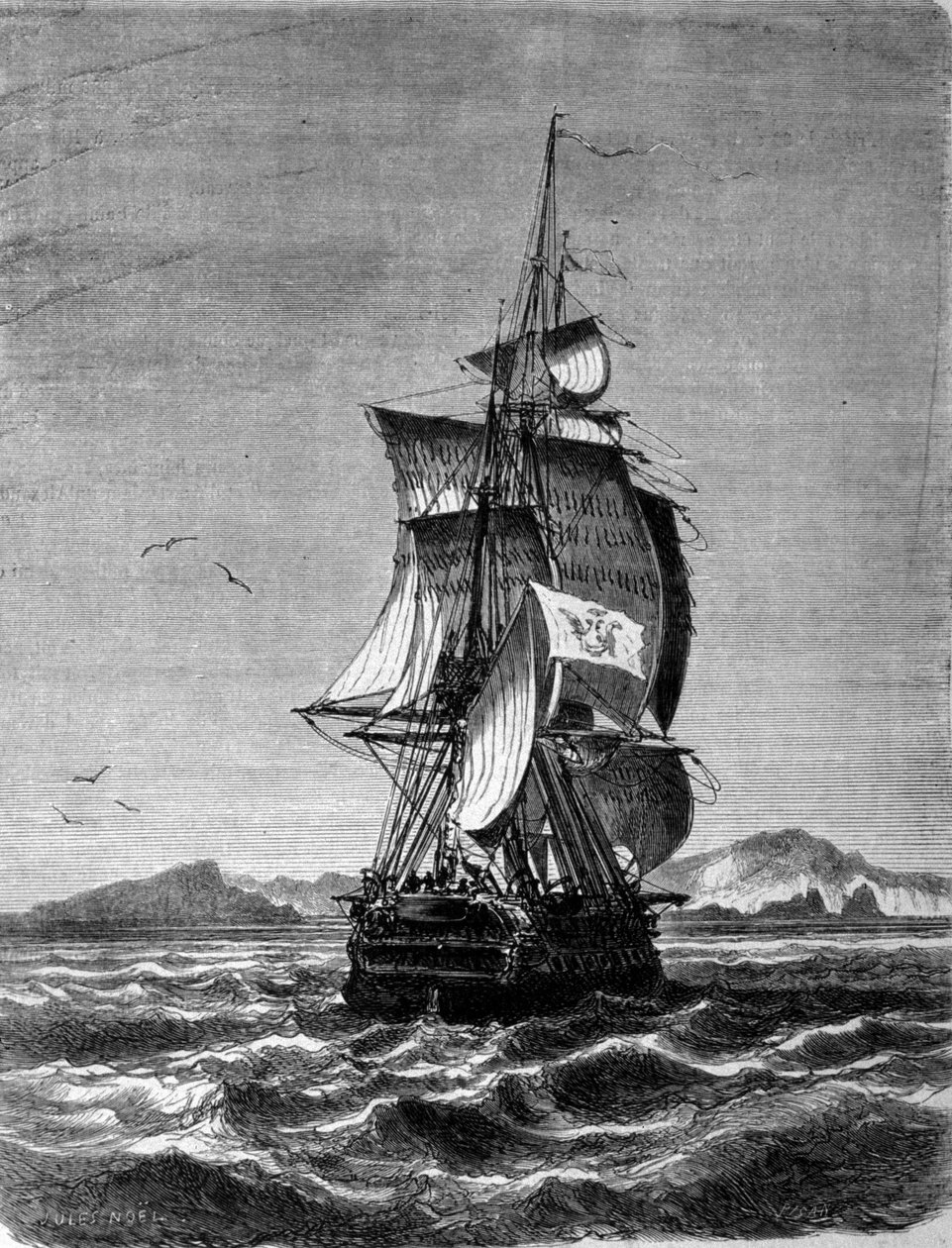 1857 yılında Hint Okyanusu