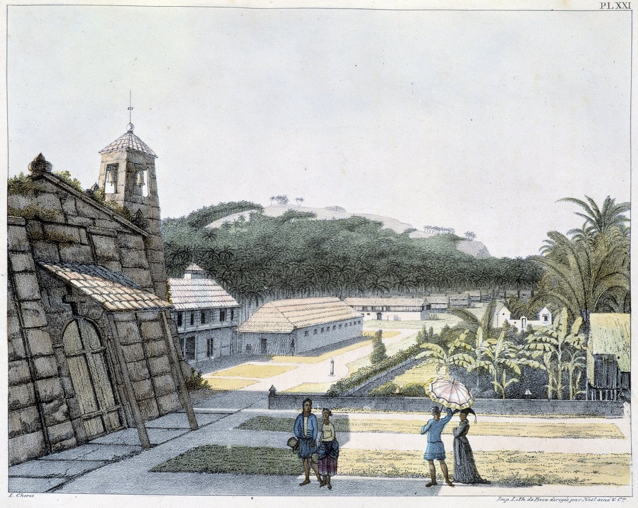 Agana şehrinin görünümü, Mariana Adaları takımadaları by Unknown artist