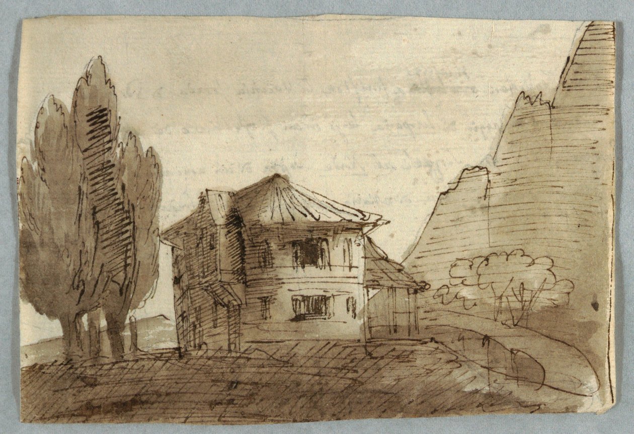 Dağlık Bir Bölgede Villa by Unknown artist