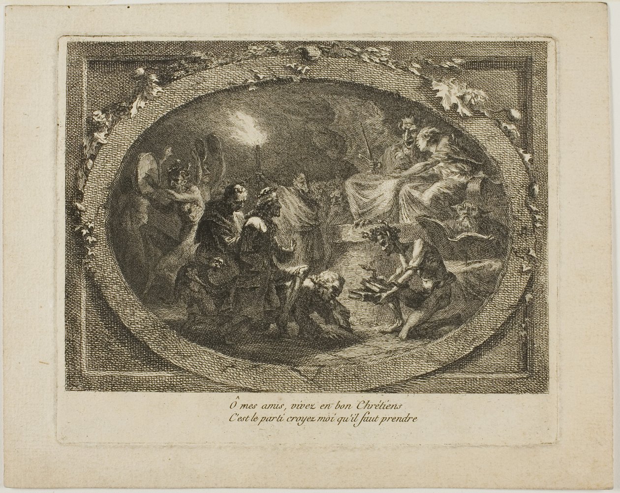 Voltaire Şeytani Bir Şölende by Unknown artist