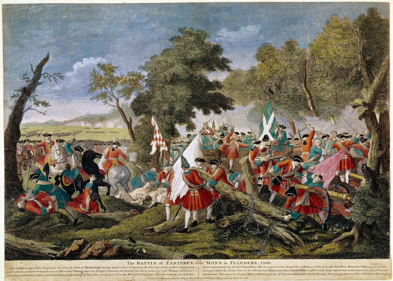 İspanya Veraset Savaşı (1701-1714): Fransız-Belçika sınırındaki Mons yakınlarındaki Malplaquet Savaşı