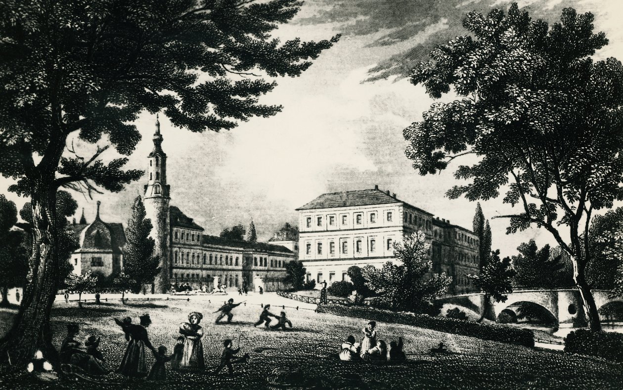 Weimar Şehir Kalesi, gravür, Almanya by Unknown artist