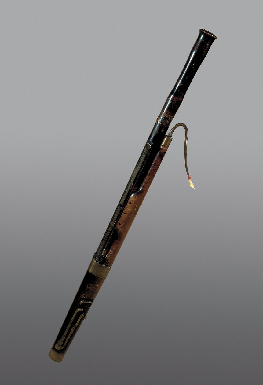 Üflemeli çalgı: 18. yüzyıl fagot. Barselona. Müziğin müzesi. by Unknown artist