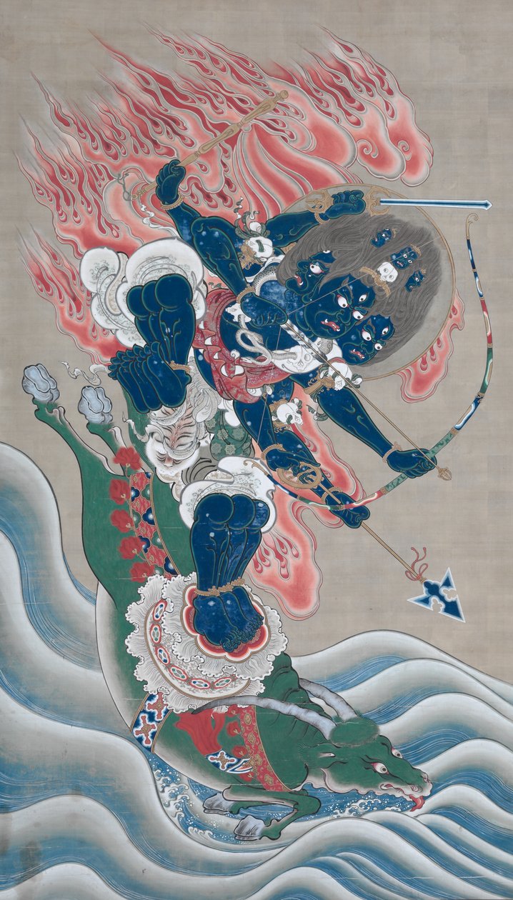 Büyük Huşu uyandıran Gücün Bilgelik Kralı (Daiitoku Myōō) by Unknown artist