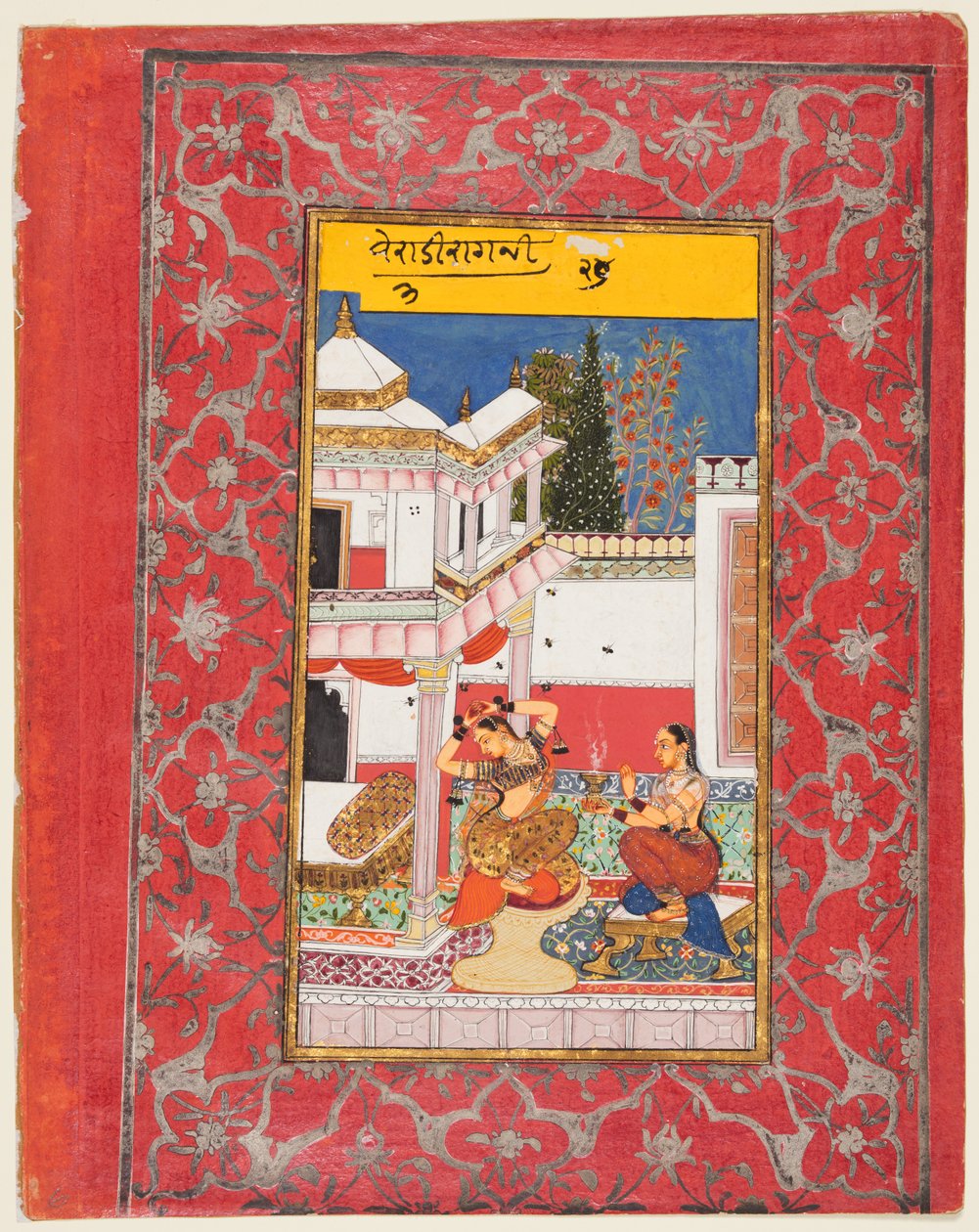 Sevgilisini Özleyen Kadın: Bir Ragamala'dan Dipaklı Verati Ragini by Unknown artist