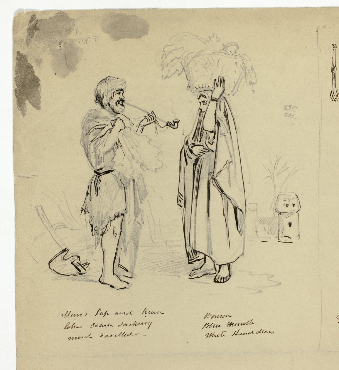 kadın ve dilenci by Unknown artist