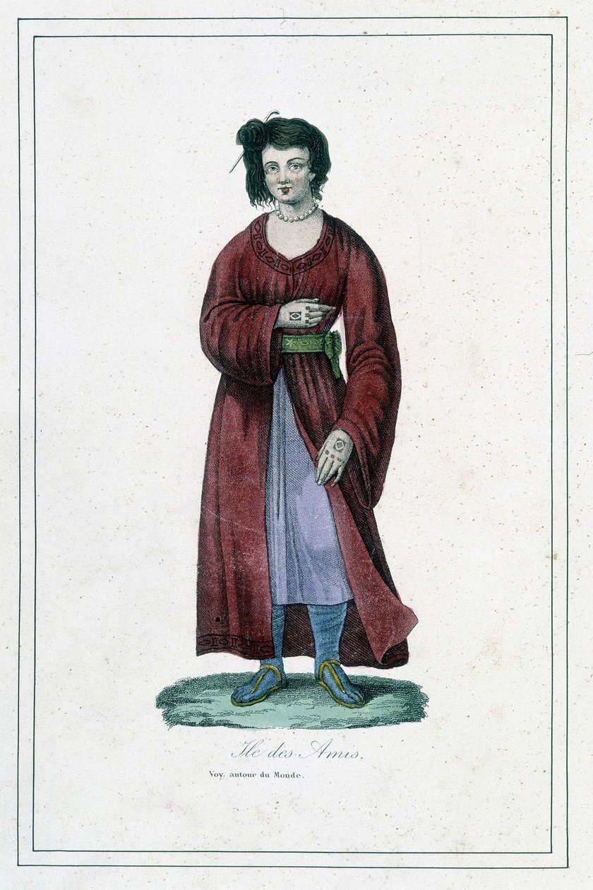 Arkadaş Adasının Kadını - “” Albüm des voyages” da by Unknown artist