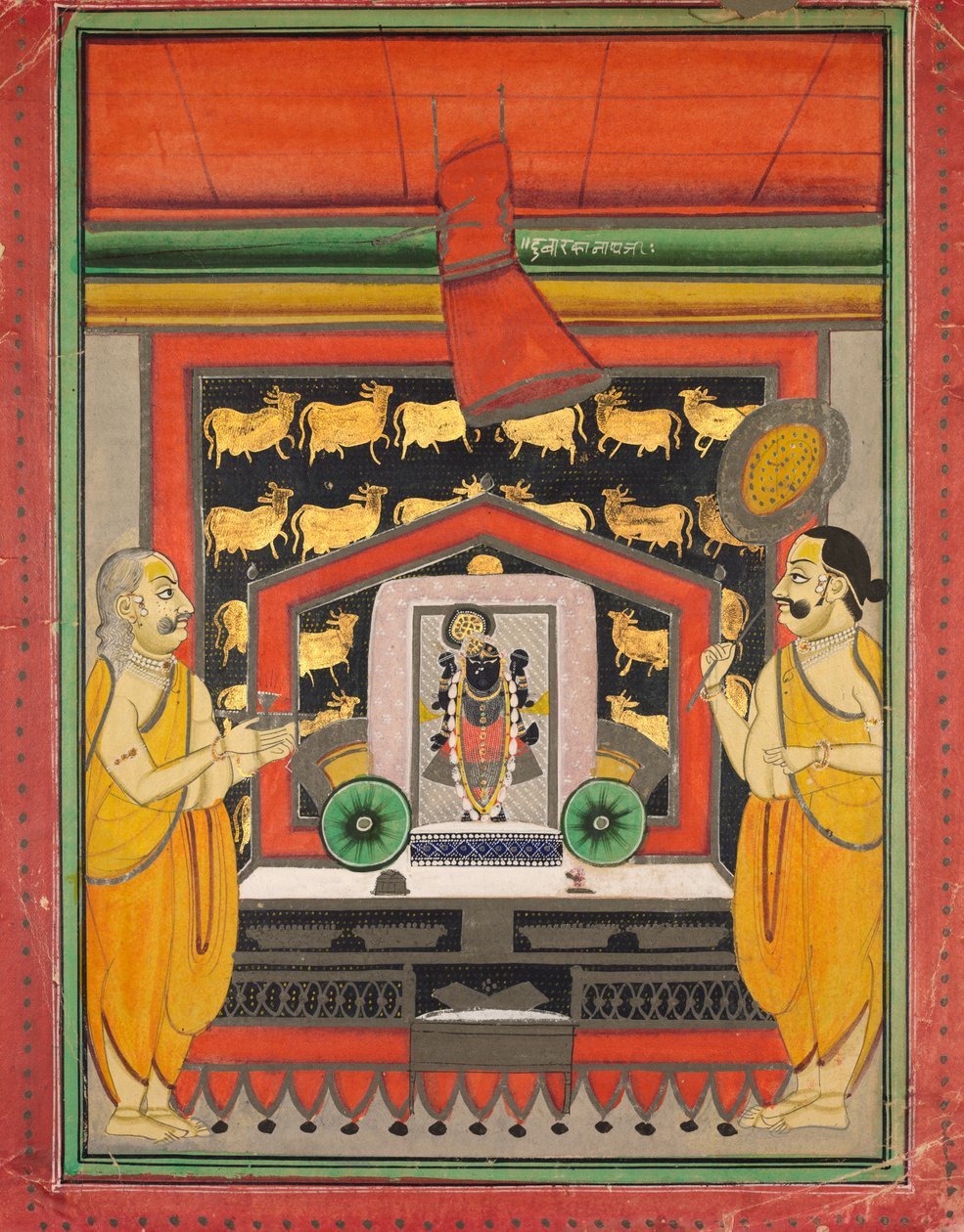 Kankroli'de Dvaraka Nathji'ye Tapınma by Unknown artist