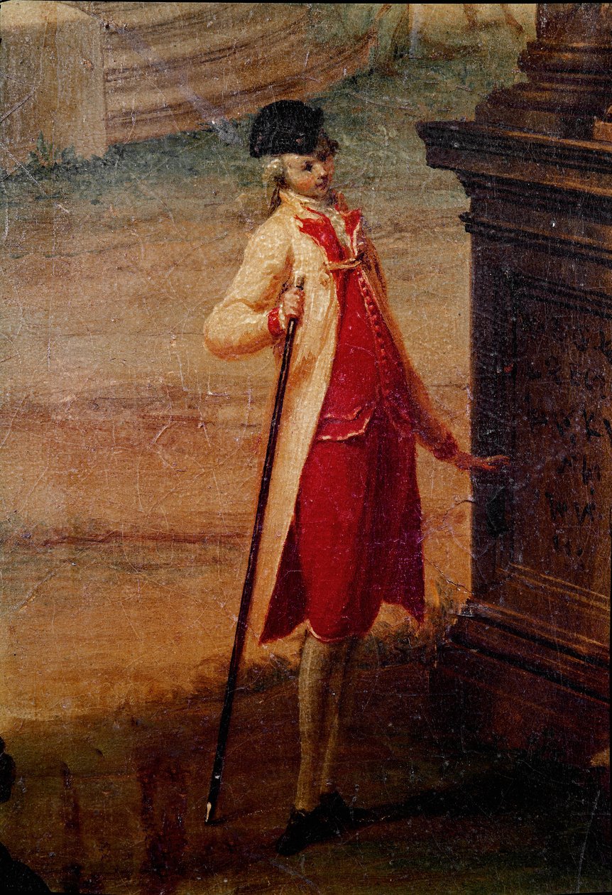 Venedik aristokrasisinin genç adamı Detay. Anonim resim. 18. yüzyıl Galleria del 'Accademia, Venedik by Unknown artist