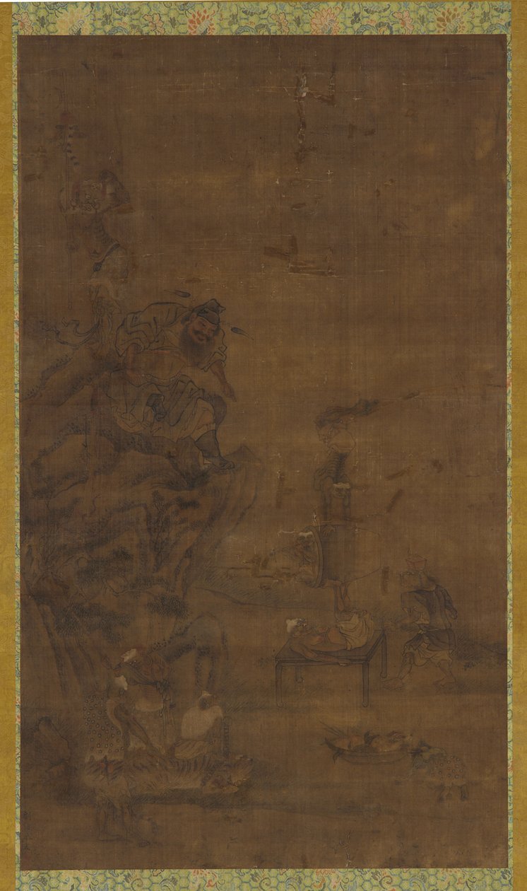 Zhong Kui Beş Zararlıyı Evcilleştiriyor by Unknown artist