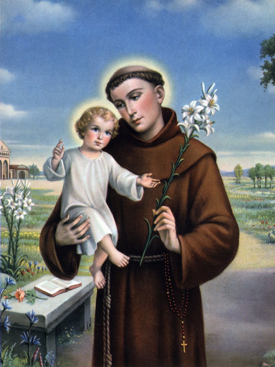 dindar görüntü: Thaumaturge (1195-1231) olarak bilinen Padua Aziz Anthony