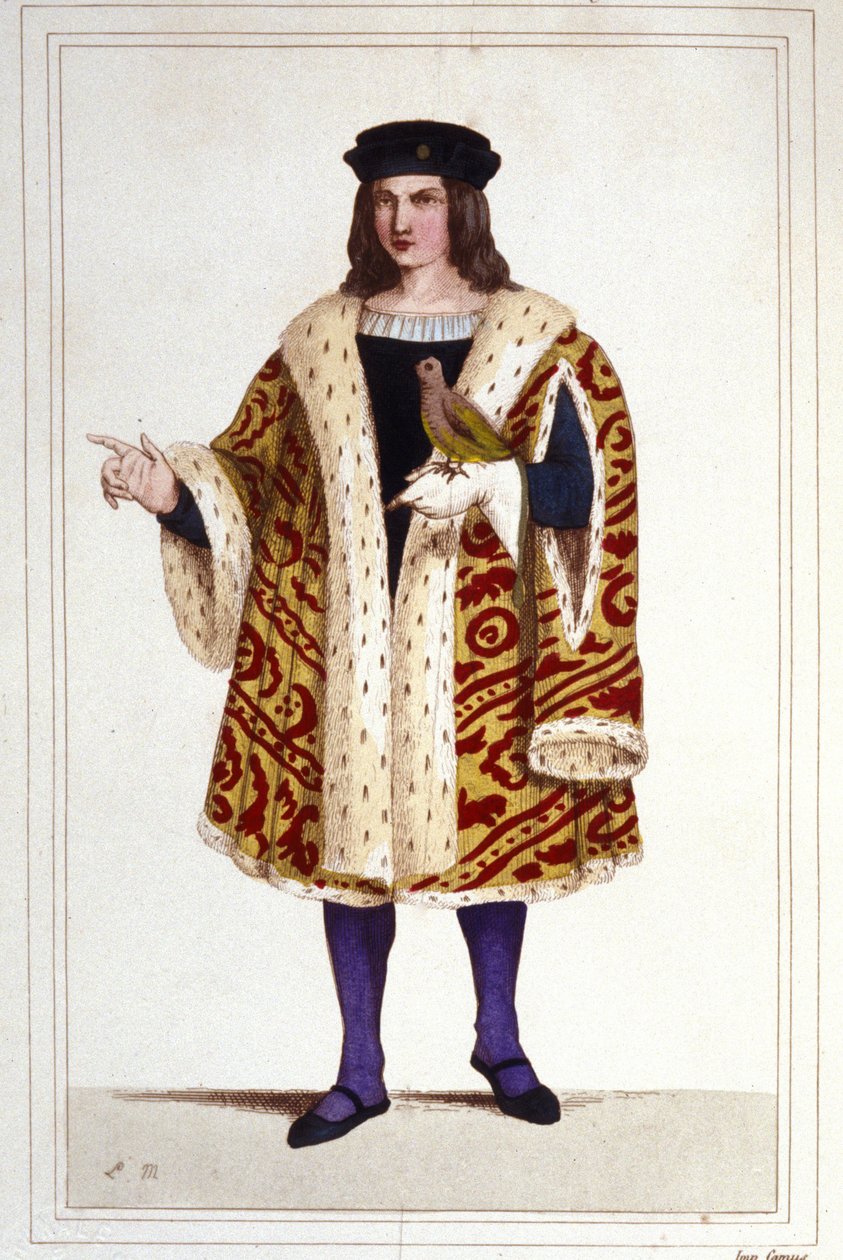 Guillaume de Montmorency'nin portresi (yaklaşık 1453 - 1531) 1830 gravürü. by Unknown artist