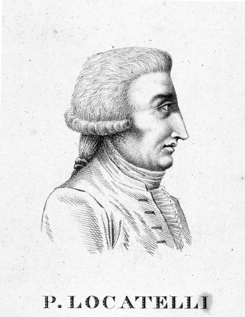 Pietro Antonio Locatelli'nin portresi. İtalyan kemancı ve besteci (Bergamo by Unknown artist