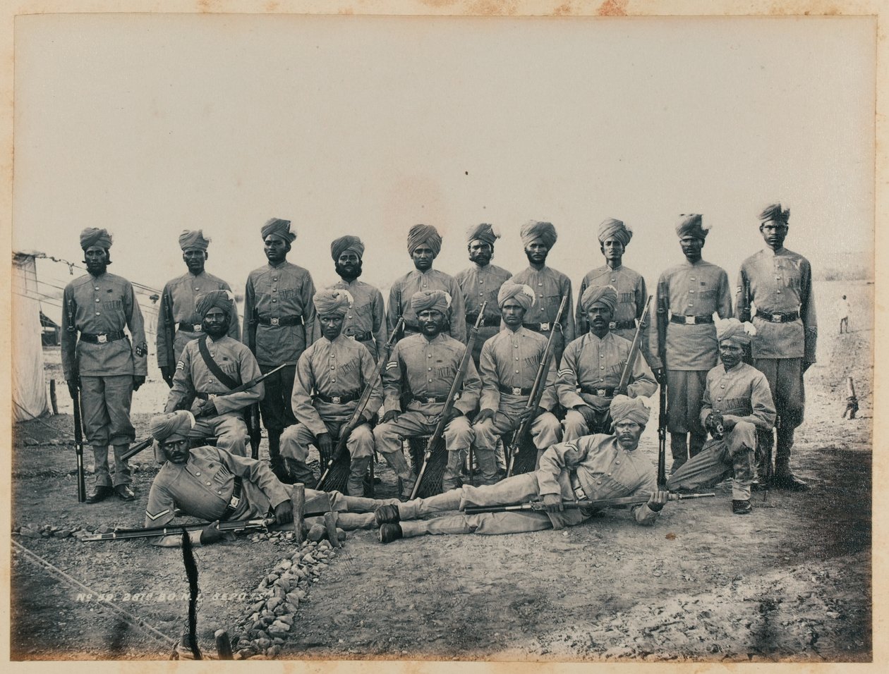 28 Bombay Yerli Piyade Sepoys by Unknown photographer