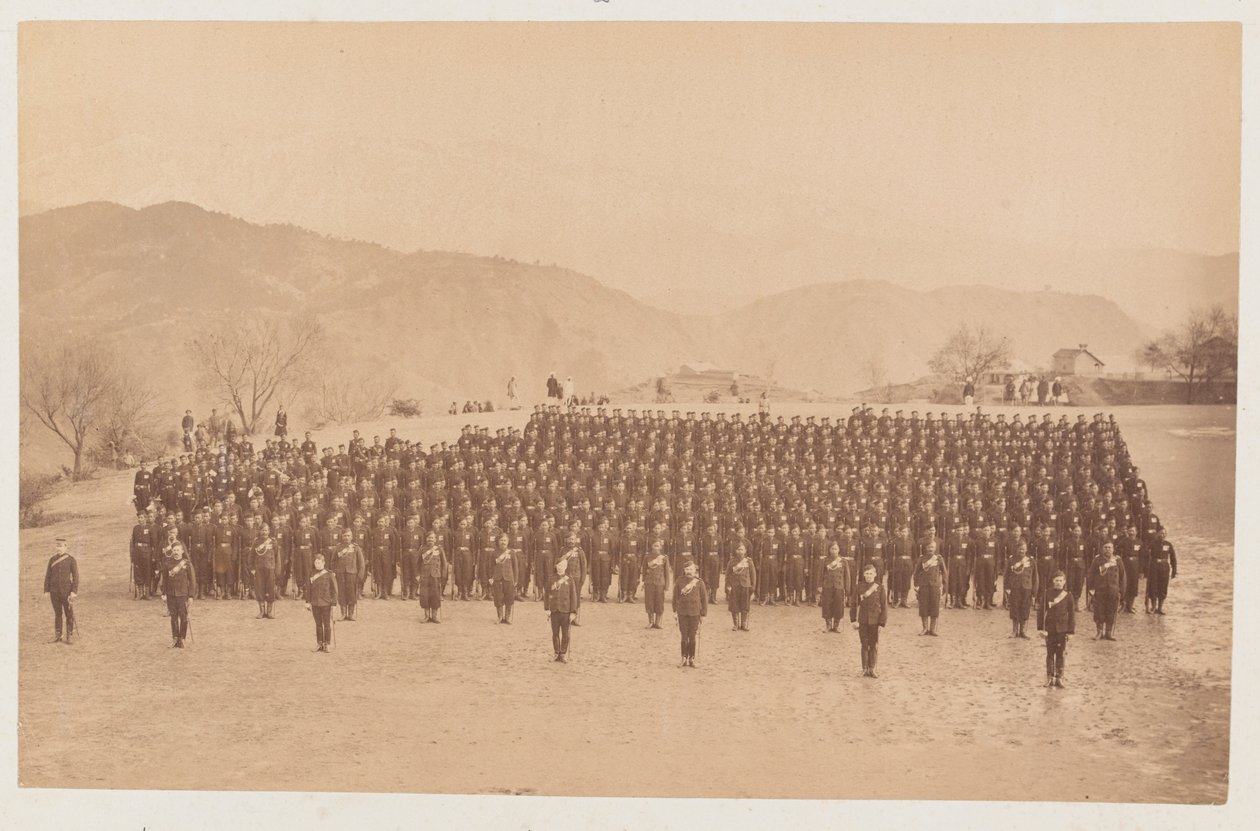 4. Gurkha (Tüfek) Alayı geçit töreninde by Unknown photographer
