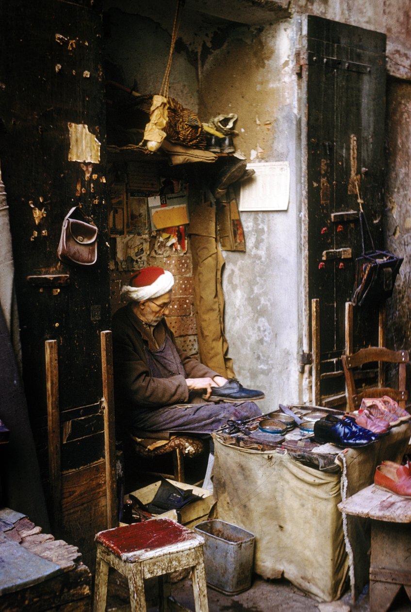 Ayakkabıcı, Cezayir by Unknown photographer
