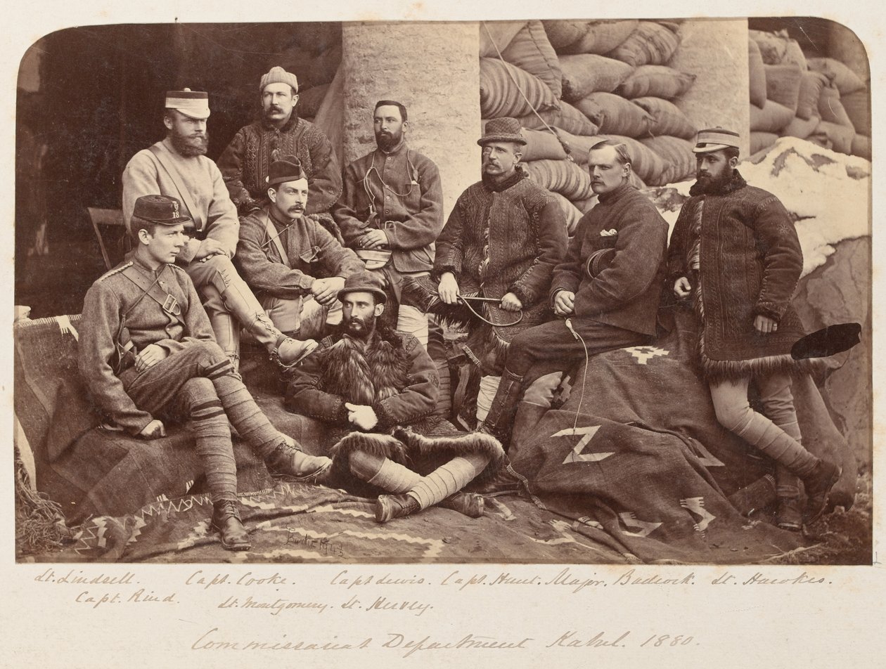 Bir grup İngiliz subay, 1879 dolaylarında by Unknown photographer