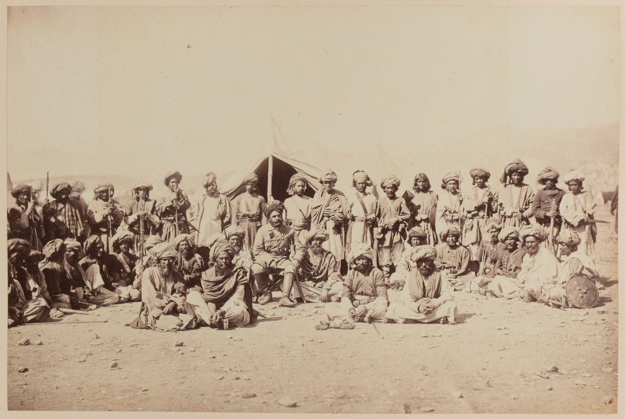 Bir durbarda Afgan kabile üyeleri by Unknown photographer