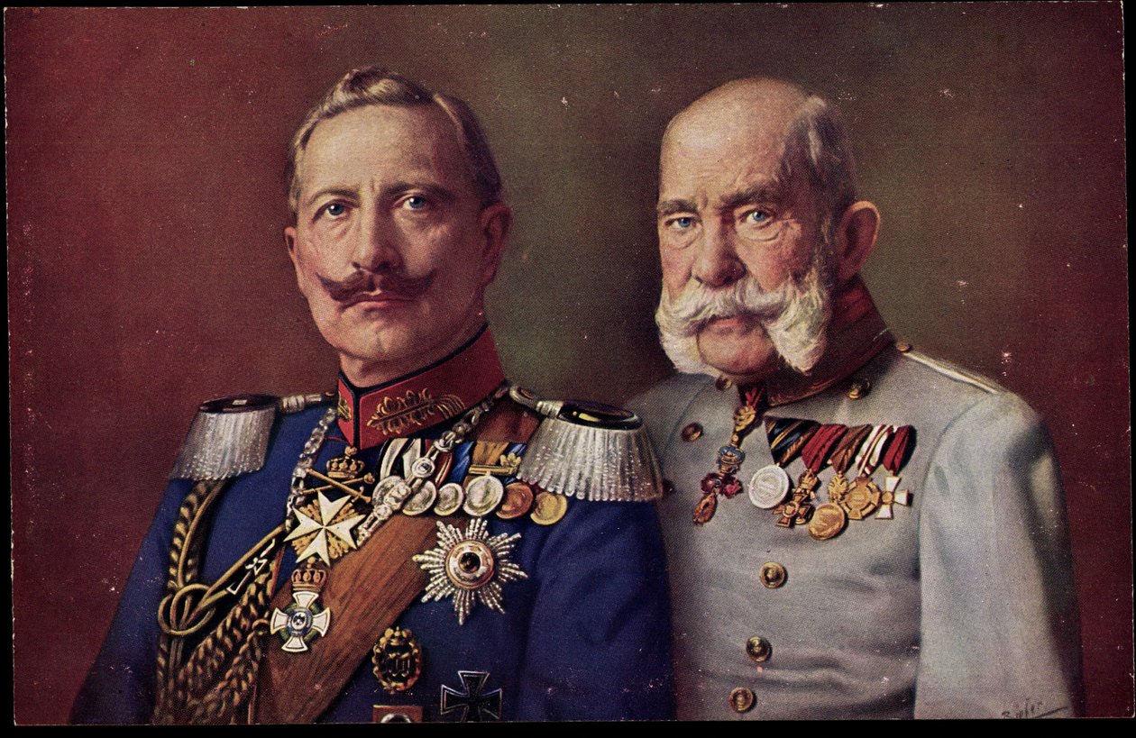 Sanatçı Kaiser Wilhelm II, İmparator I. Franz Joseph by Unknown photographer