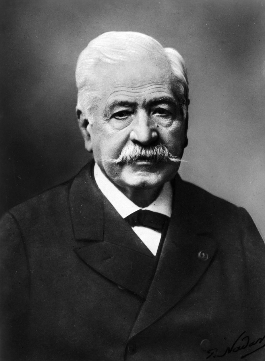 Ferdinand de Lesseps (1805-1894), Fransız diplomat ve yönetici. by Unknown photographer