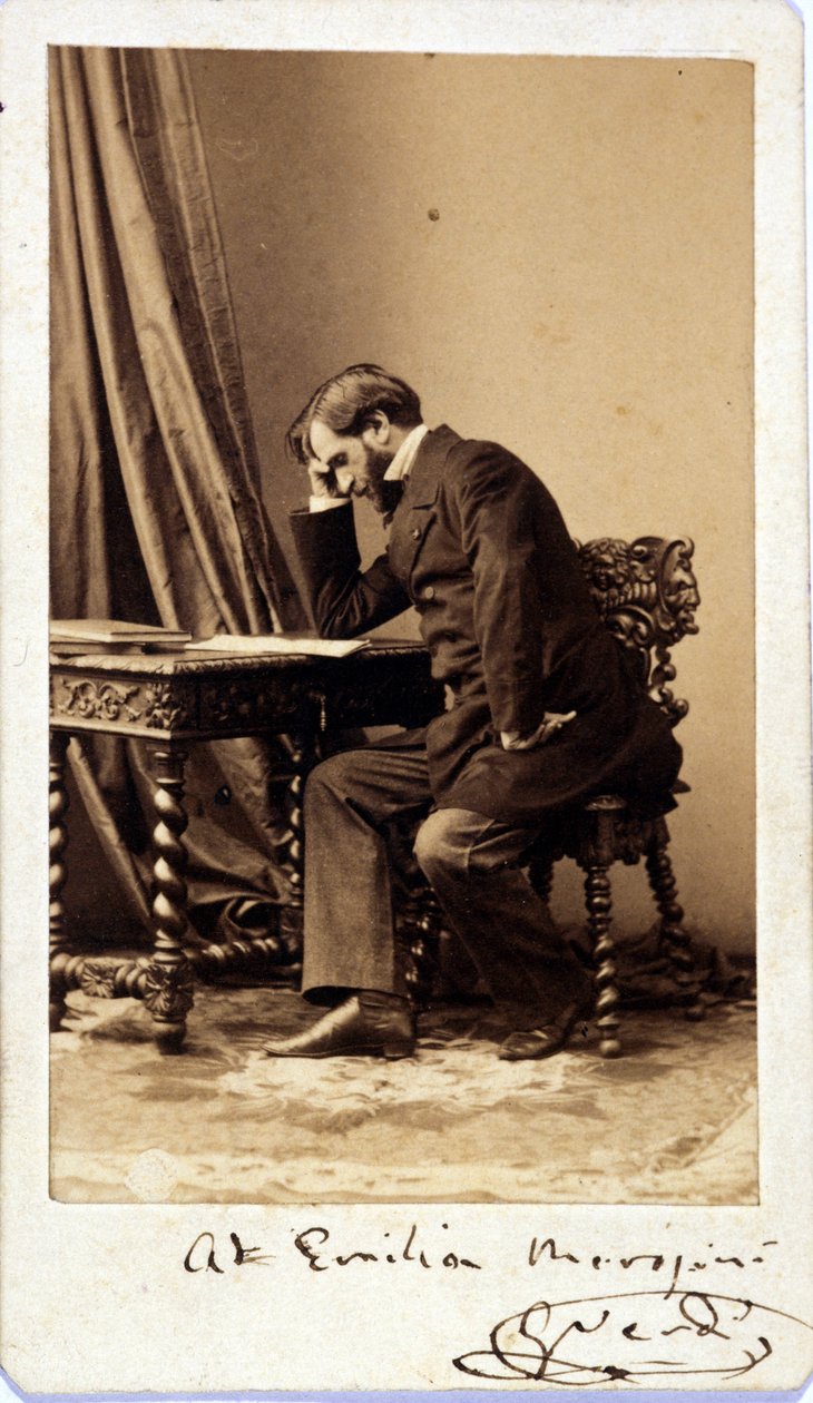 Giuseppe Verdi 1835 dolaylarında. Milano bestecisi museo della scala tarafından ithaf edilen fotoğraf by Unknown photographer
