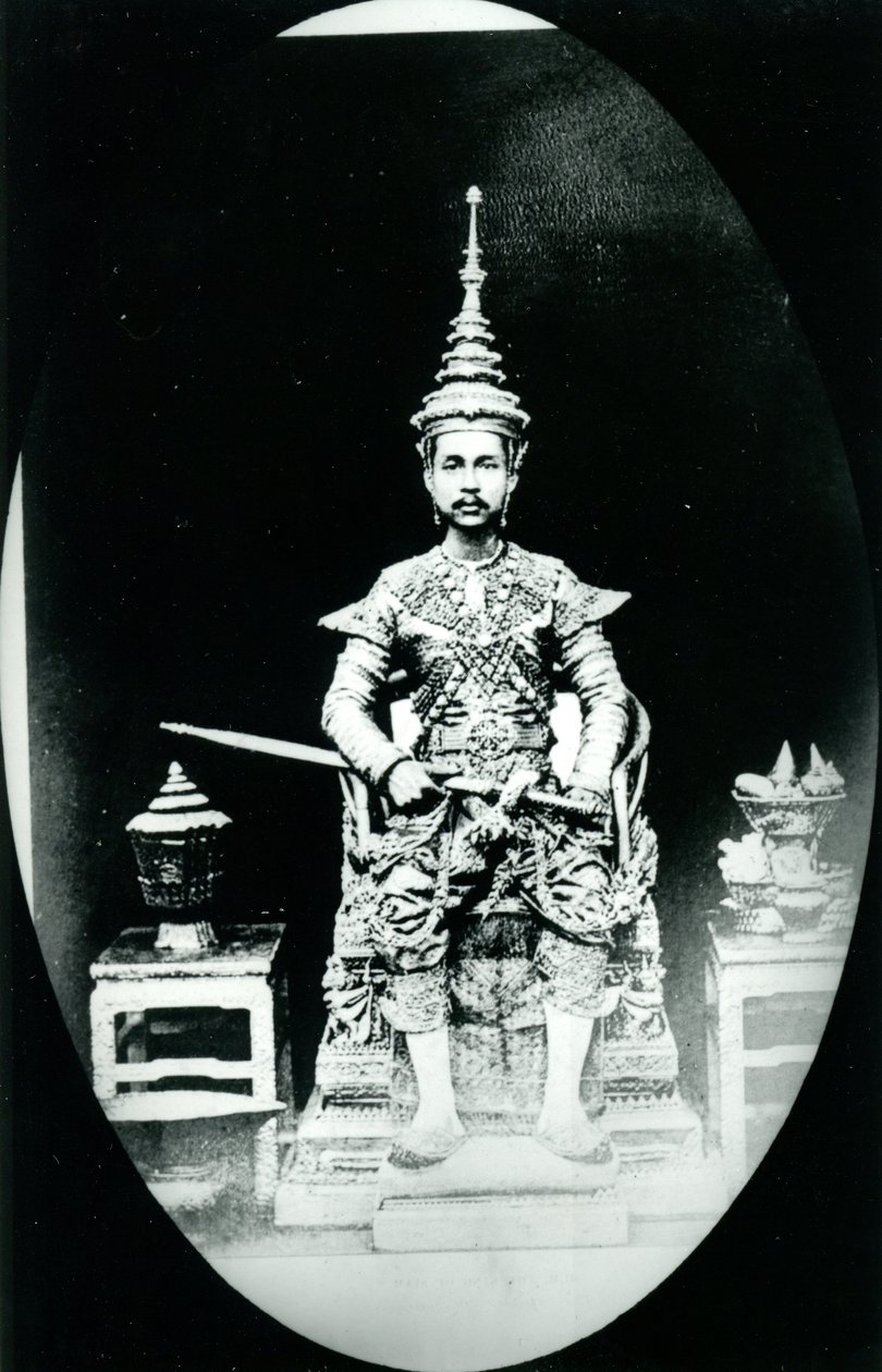 Kral Chulalongkorn, 1880 dolayları (s/b fotoğraf) by Unknown photographer