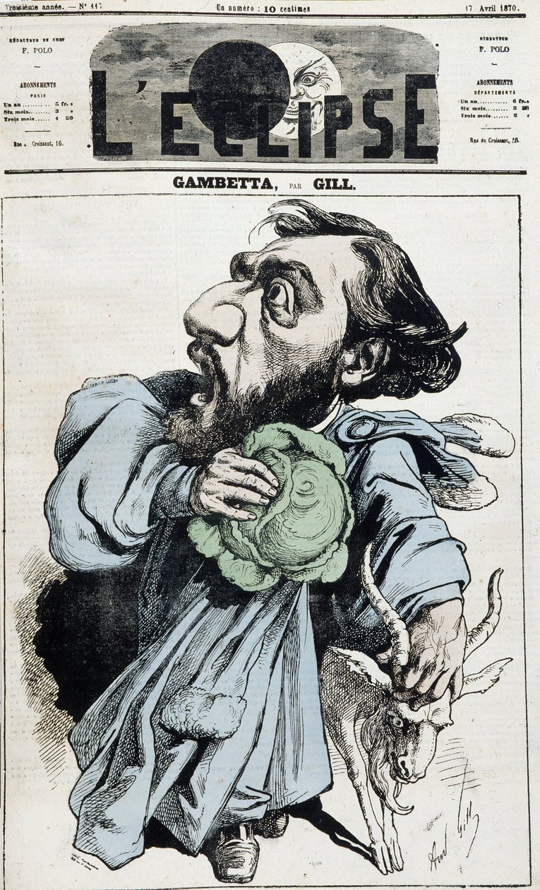 1882'de Leon Gambetta. by Unknown photographer