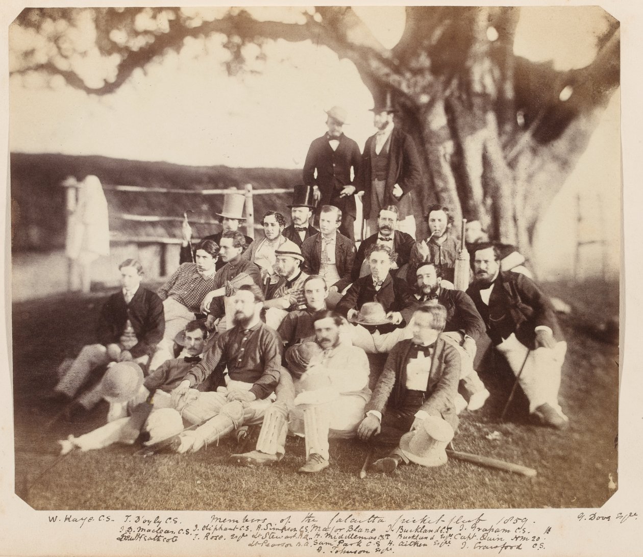 Kalküta Kriket Kulübü üyeleri, 1859 by Unknown