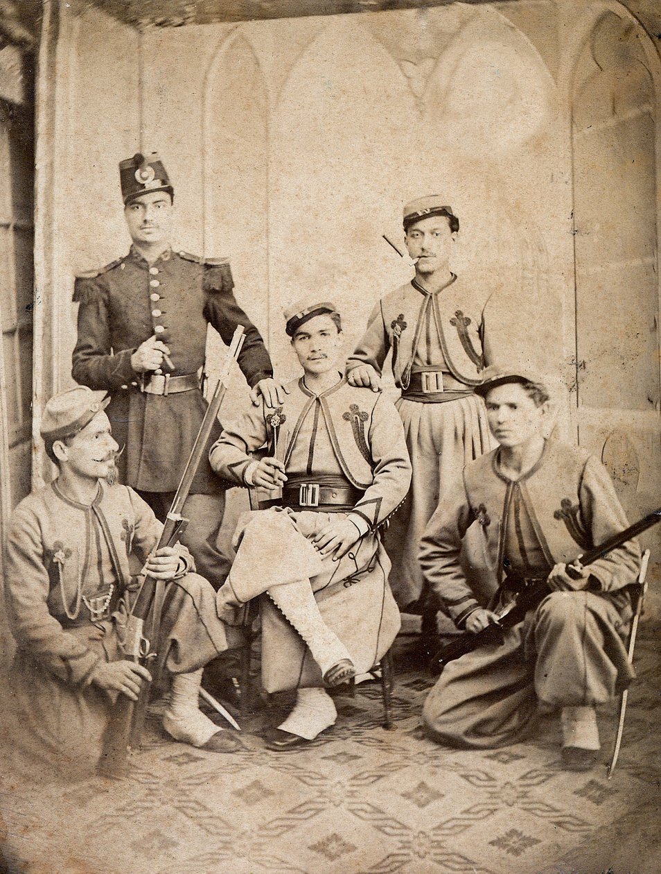Papalık Zouaves - Papalık Zouaves - 1865 - by Unknown photographer