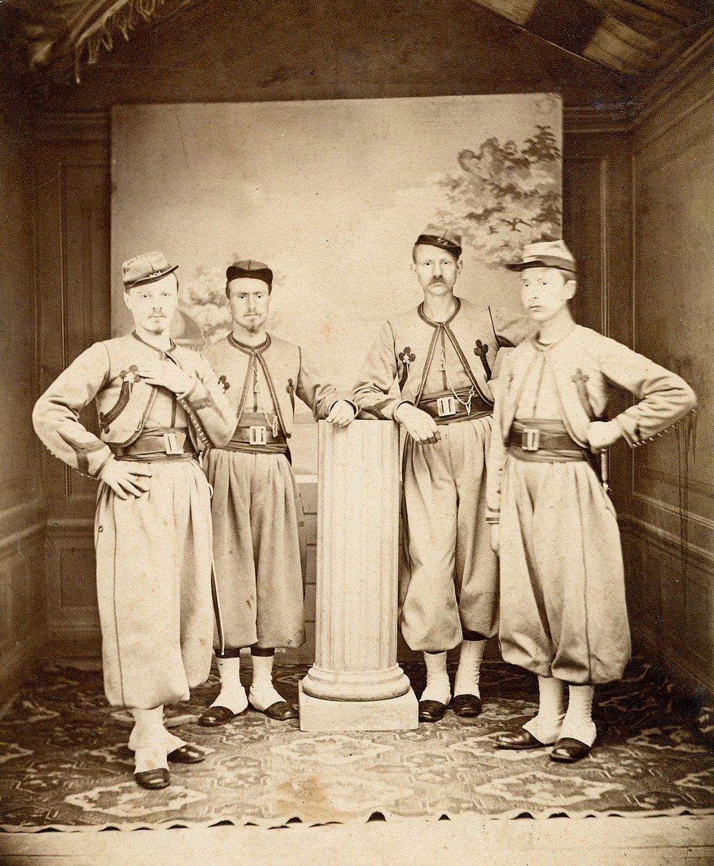 Papalık Zouaves - Papalık Zouaves - 1865 - by Unknown photographer