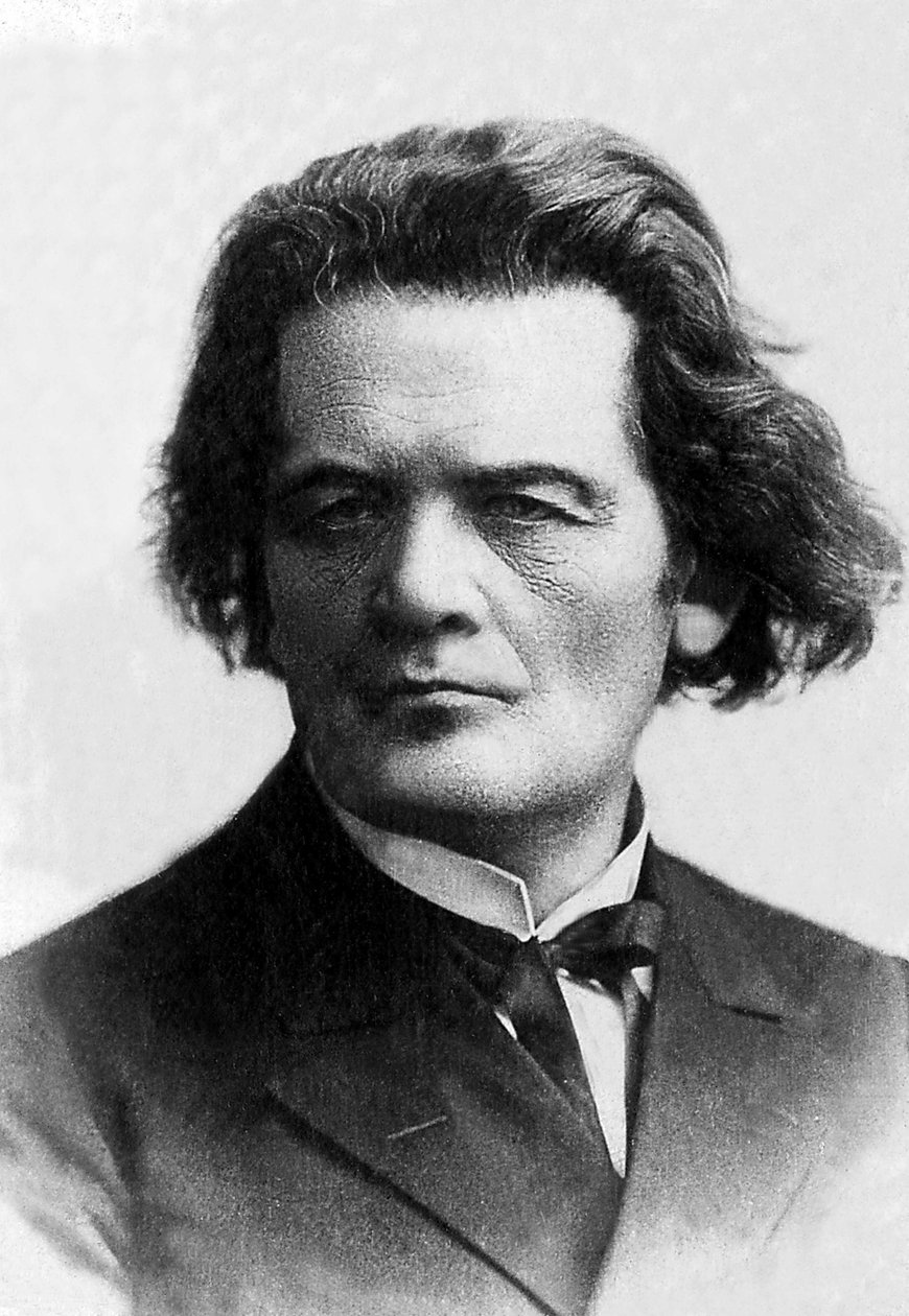Anton Rubinstein (1829-1894), Rus piyanist ve besteci portresi. by Unknown photographer