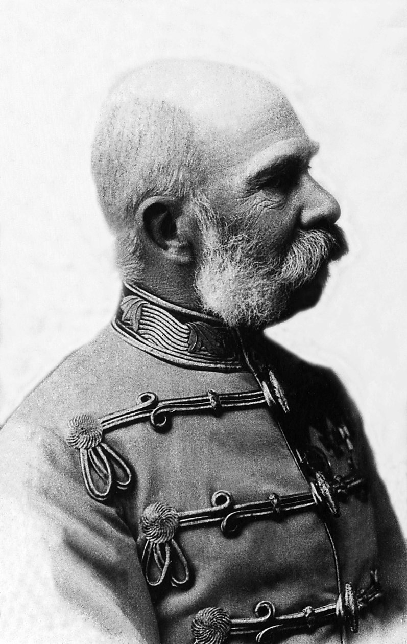 Avusturya I. François-Joseph (Francois Joseph) portresi (1830-1916), 1848-1916 yılları arasında Avusturya İmparatoru, 1867-1916 yılları arasında Boheme Kralı ve Macaristan Kralı. by Unknown photographer