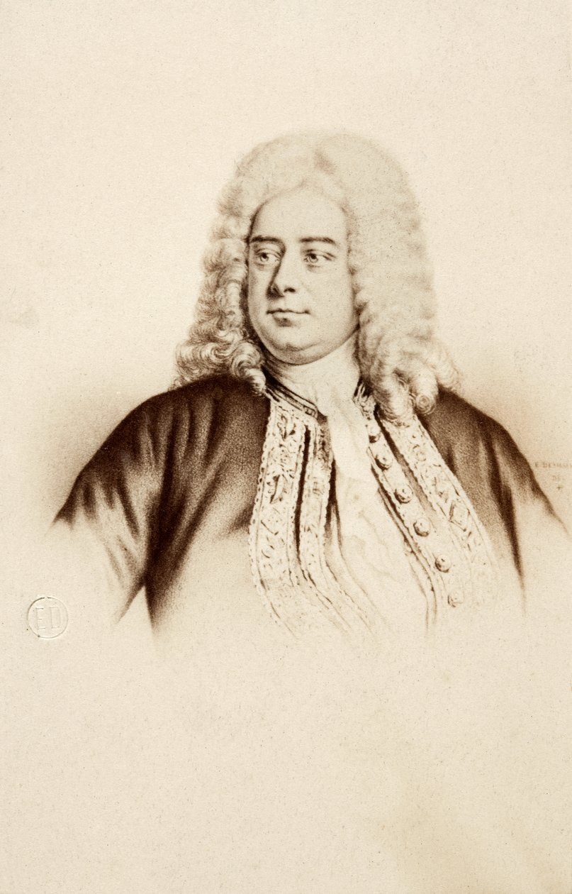 George Frideric Handel'in Portresi by Unknown photographer