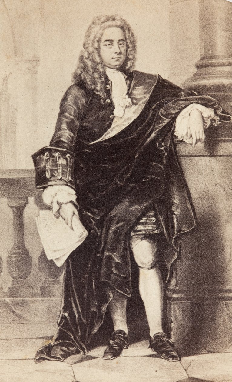 George Frideric Handel'in Portresi, 1860'lar (baskı) by Unknown photographer