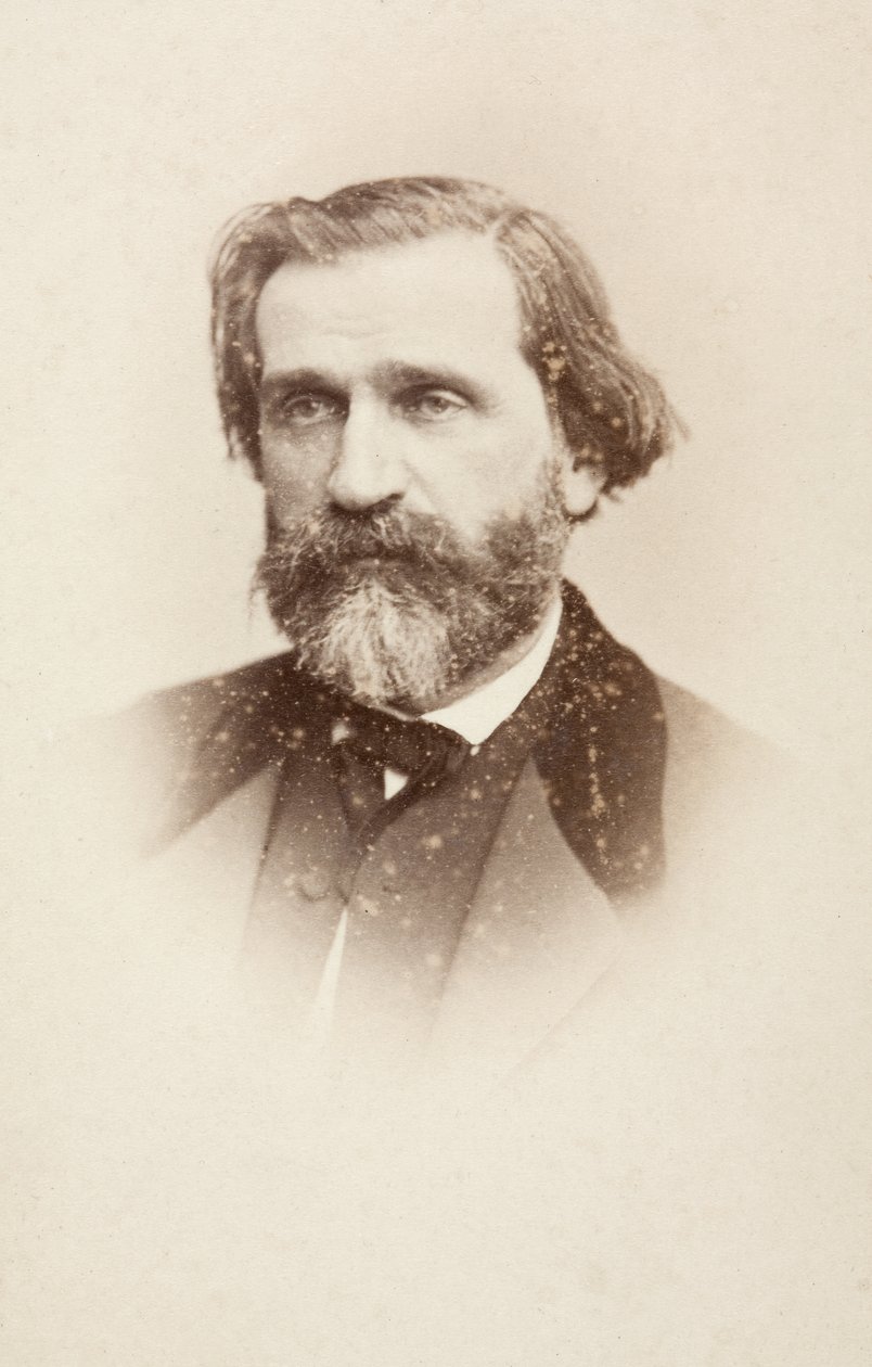 Giuseppe Verdi'nin Portresi, 1860'lar dolayları (s/b fotoğraf) by Unknown photographer