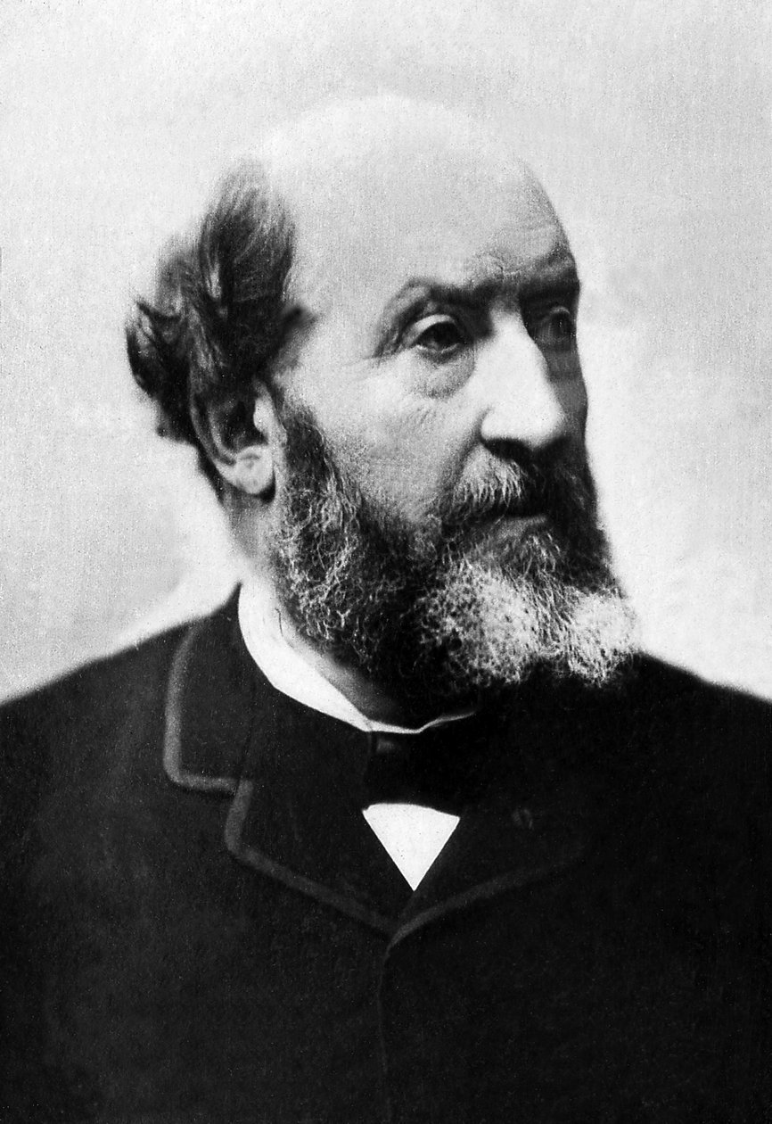 Guillaume Victor Emile Augier (1820-1889), şair ve oyun yazarı portresi. by Unknown photographer