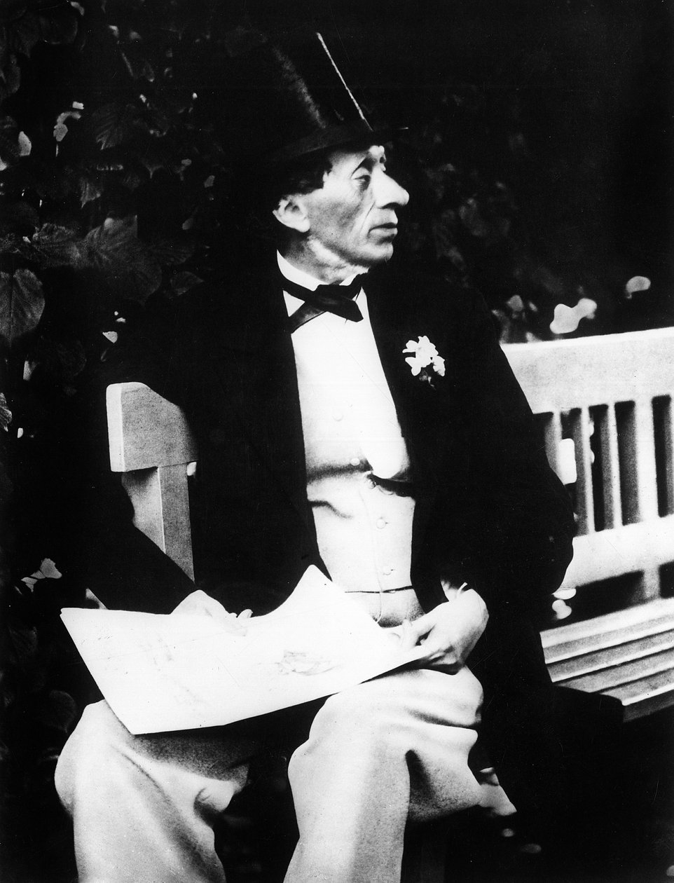 Hans Christian Andersen (1805-1875) Danimarkalı yazar portresi by Unknown photographer