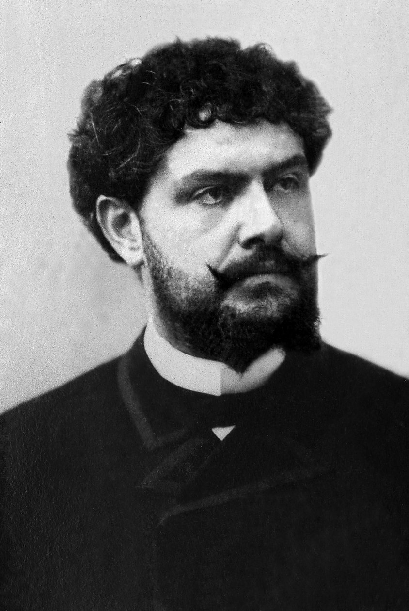 Jean Richepin (1849-1926), Fransız şair, yazar ve romancı portresi. by Unknown photographer