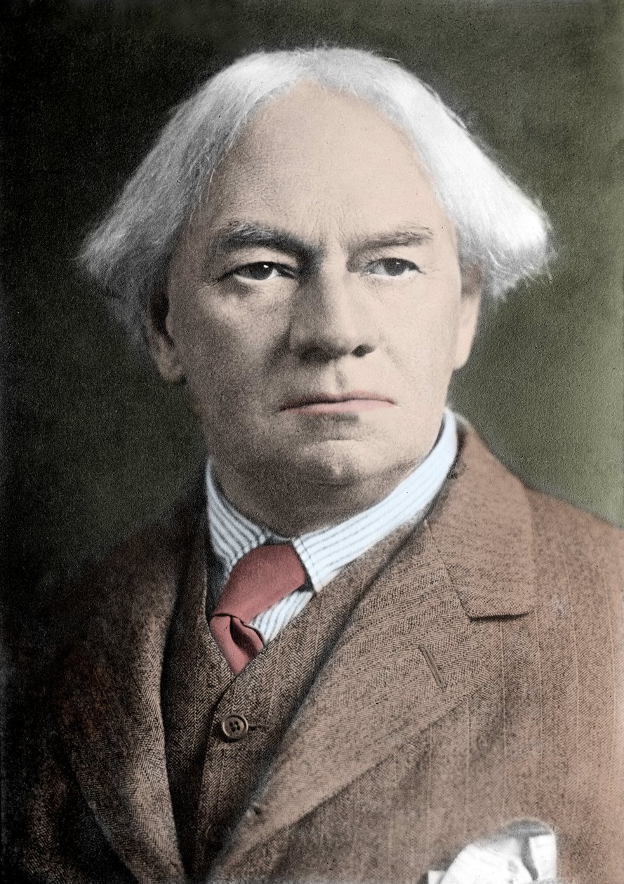 Jerome K. Jerome ya da Jerome Klapka Jerome İngiliz yazarın (1859-1927) portresi. by Unknown photographer