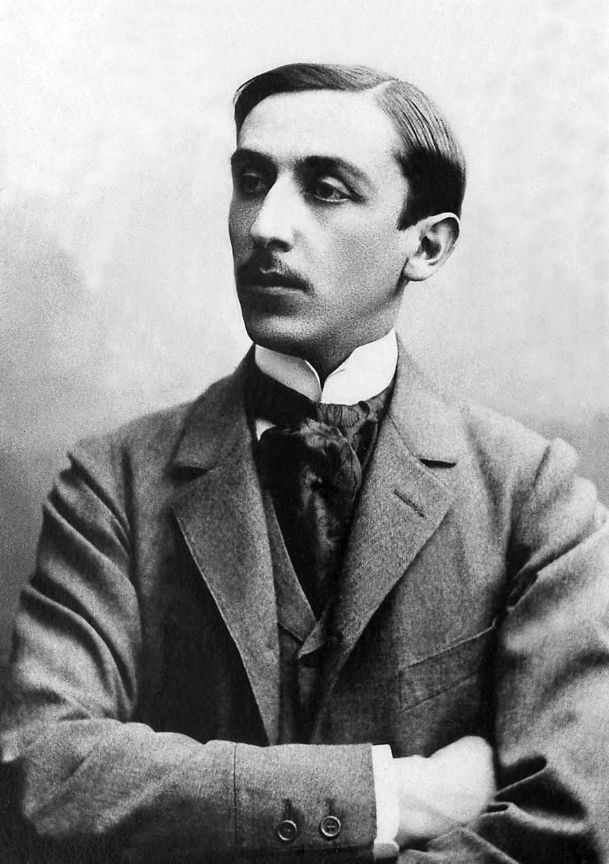 Maurice Barres (1862-1923), Fransız deneme yazarı, romancı ve politikacının portresi. by Unknown photographer