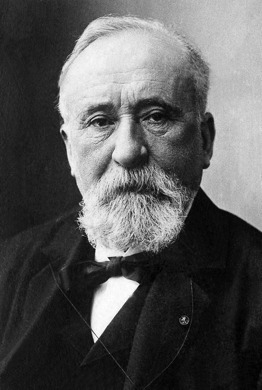 Pierre Puvis de Chavannes (1824-1898), Fransız sembolist ressamın portresi. by Unknown photographer