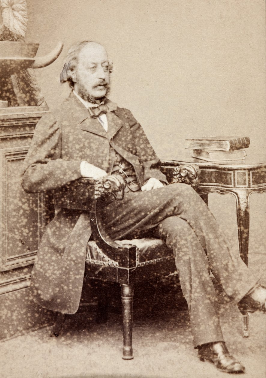 Stephen Heller'ın portresi, 1860'lar dolayları (s/b fotoğraf) by Unknown photographer