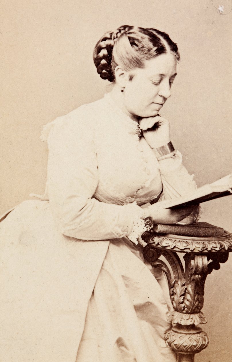 Therese Tietjens'in Portresi, 1860'lar dolayları (s/b fotoğraf) by Unknown photographer