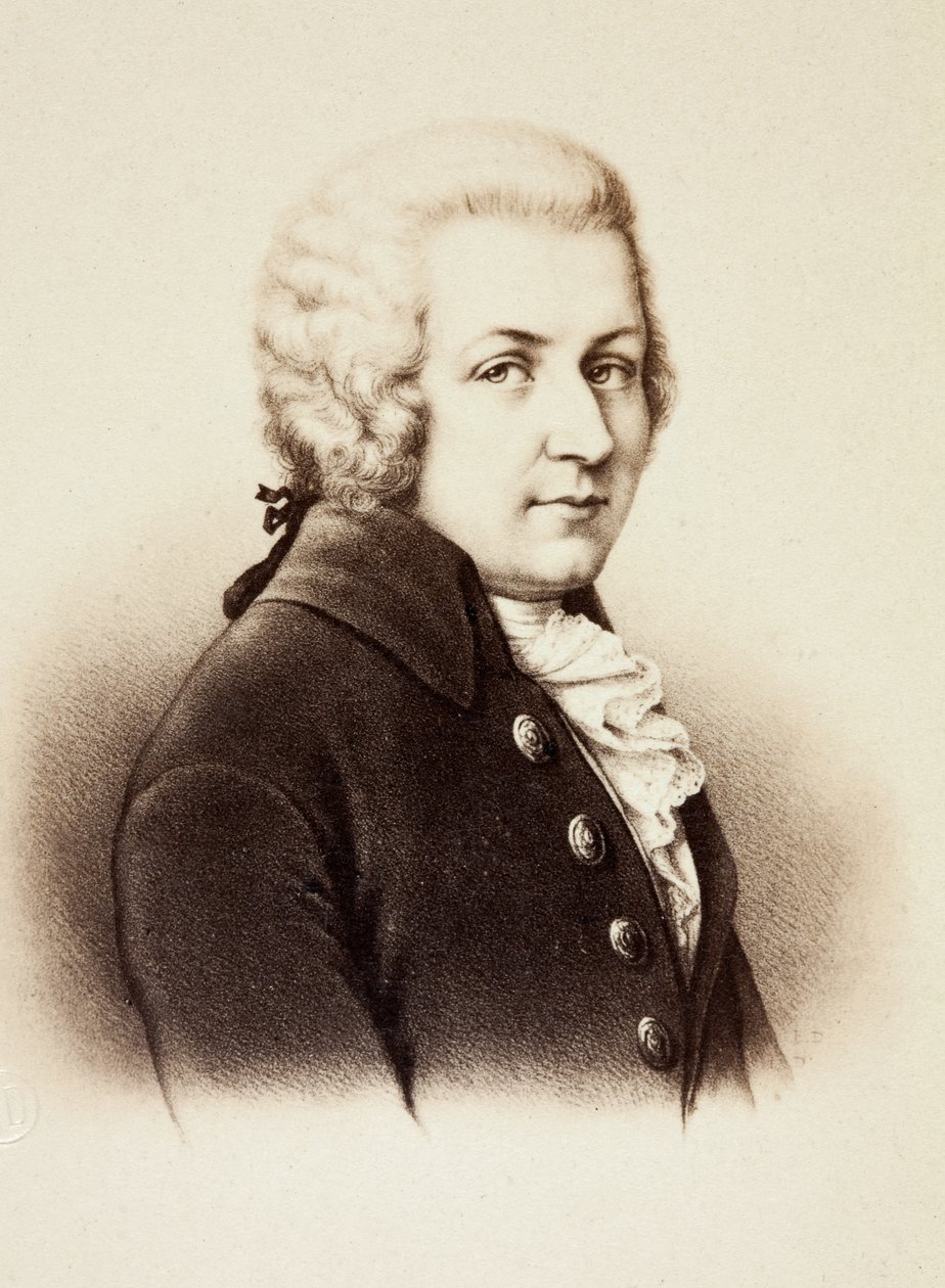 Wolfgang Amadeus Mozart'ın Portresi by Unknown photographer