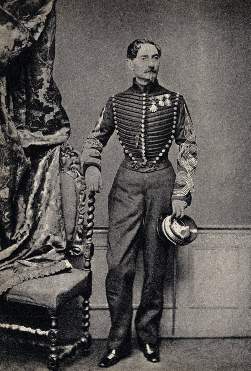 Bir Fransız Ordusu Komutanının Portresi. Fotoğraf, 19. yüzyıl sonu, Paris. Kol. Selva. by Unknown photographer