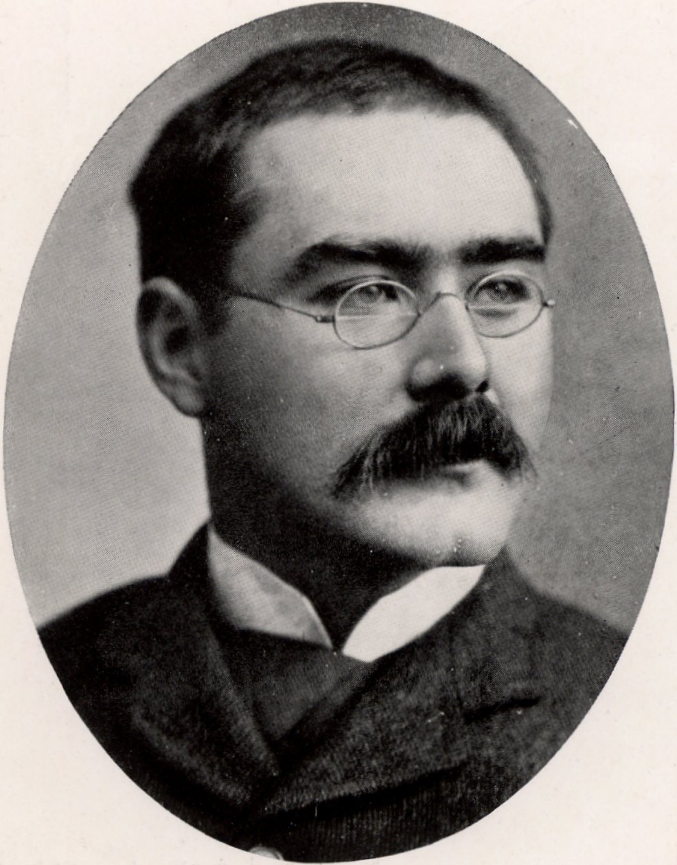 Rudyard Kipling (1865-1936) İngiliz gazeteci, romancı ve şair (baskı) by Unknown photographer