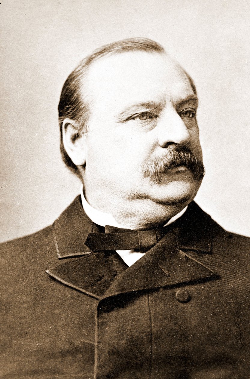Stephen Crover Cleveland (1837-1908), Amerika Birleşik Devletleri Başkanı. by Unknown photographer