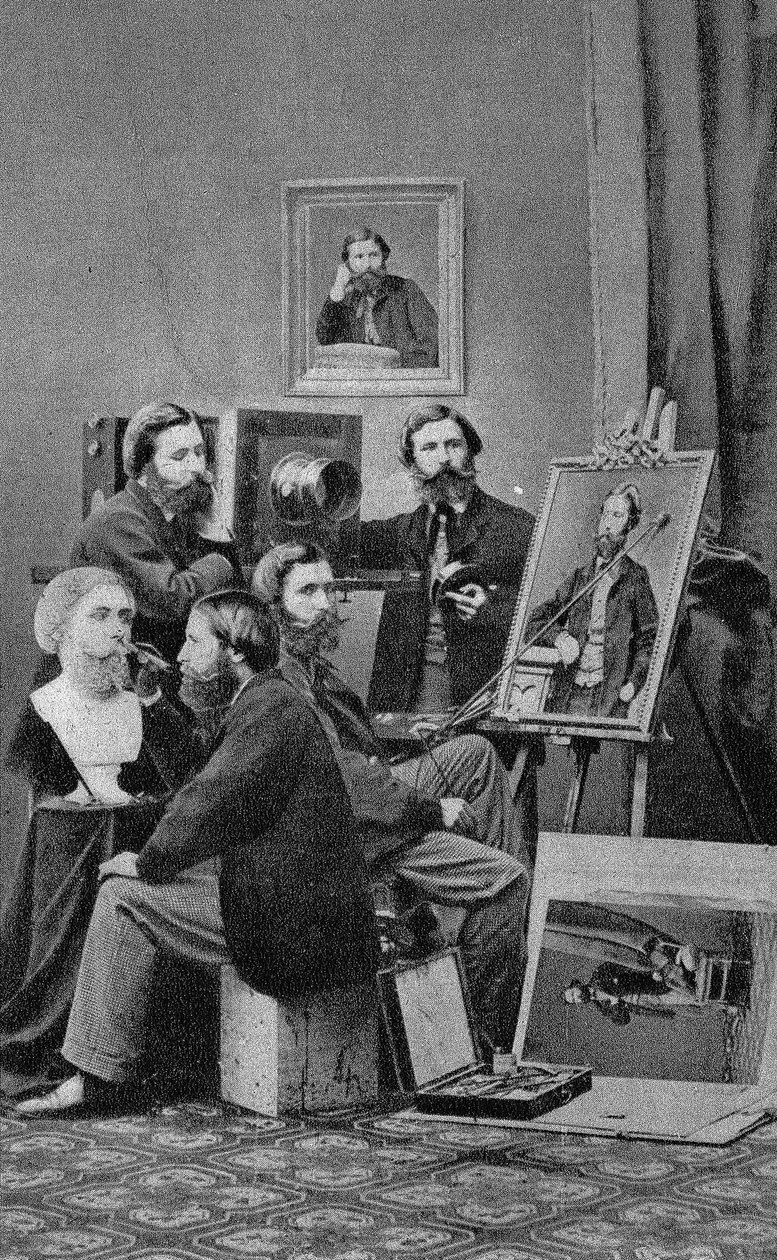 Sanatçı heykeltıraş, ressam ve fotoğrafçı. Fotoğraf, 19. yüzyıl sonu, Paris. Kol. Selva. by Unknown photographer