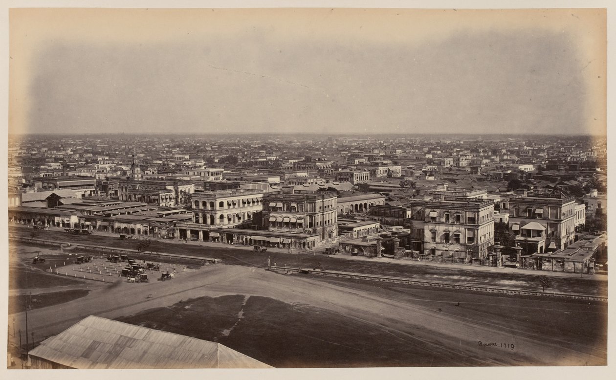 'Ochterlony Anıtı'ndan Görünüm', Kalküta by Unknown photographer